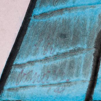 BEVERLOO CORNEILLE, carborundumetsning på duk, sign.