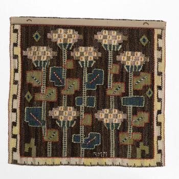 Märta Måås-Fjetterström, a textile,”Taklök”, tapestry weave, ca 39 x 40 cm, signed AB MMF.