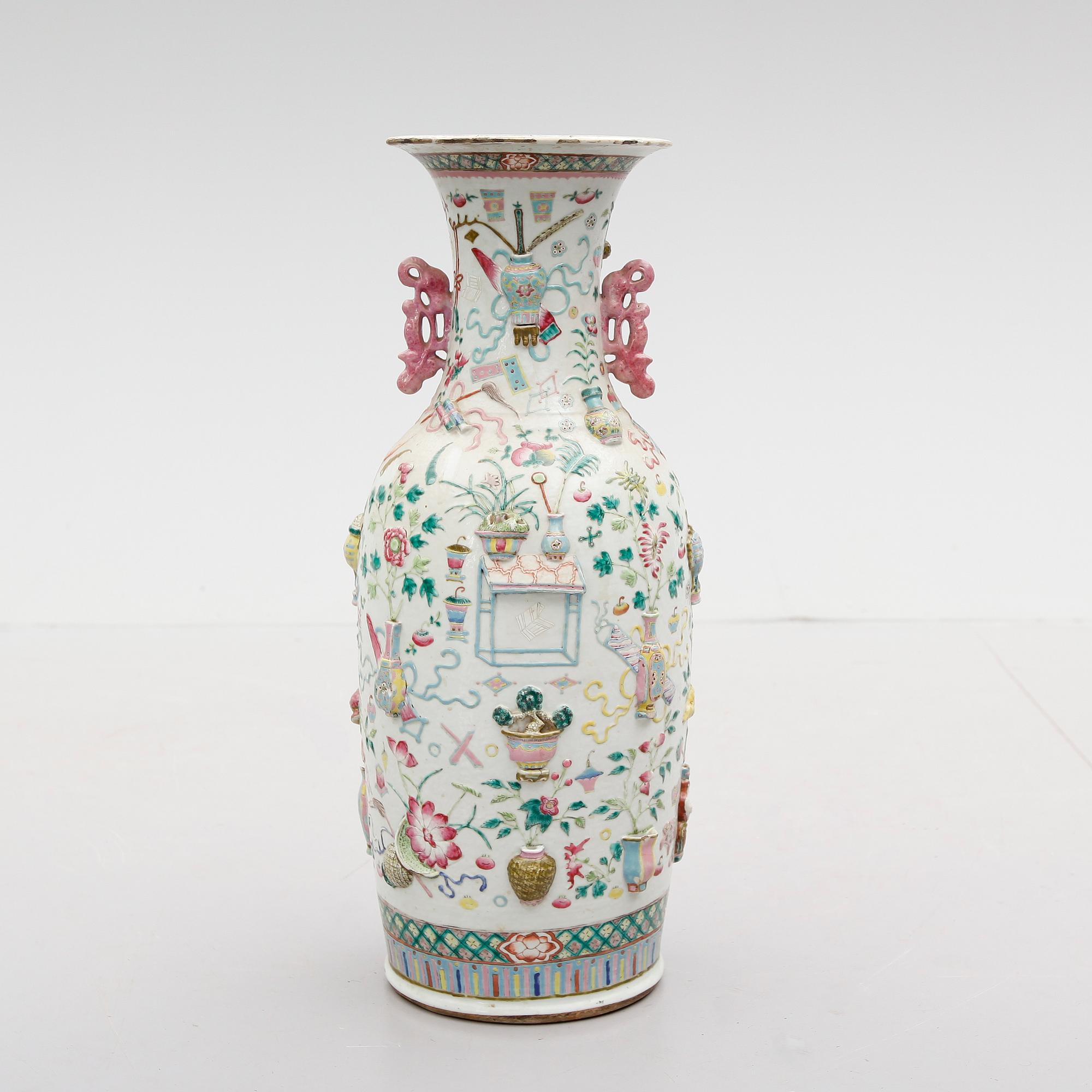 GOLVVAS, porslin, Kina, 1800-tal.