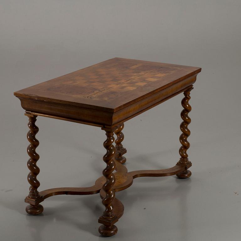 A Swedish Baroque style game table 19th century.