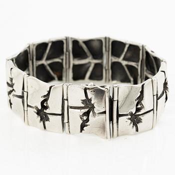 Bracelet, silver, hallmarked NM.