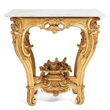 9. A Swedish Royal Rococo mid 18th century table, belonged to Lovisa Ulrika (Queen of Sweden 1751-1771).