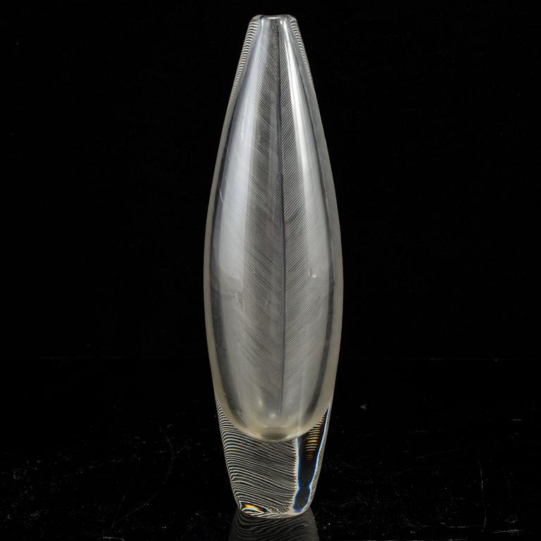 TAPIO WIRKKALA, a cut glass vase, Iittala, Finland 1958.