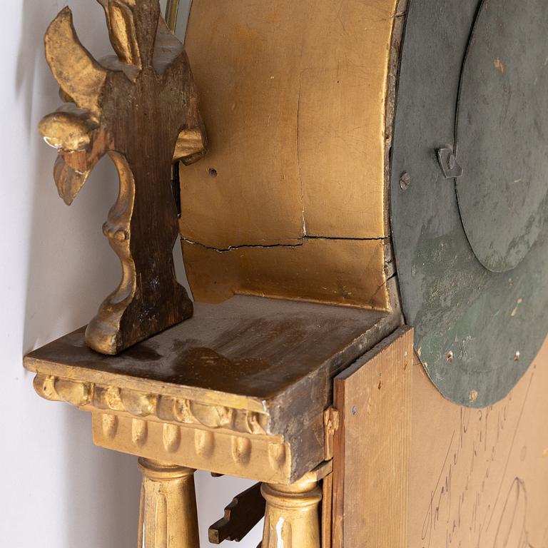 Wall clock, Carl Peter Zetterman Gefle. (1810-1894).