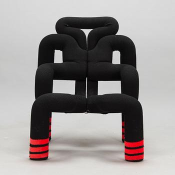Terje Ekstrøm, a 1980s 'Ekstrem' lounge chair, for Stokke Fabrikker, Norway.