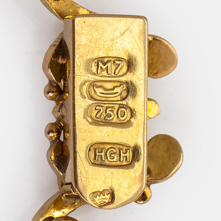 Collier, 18K guld, Timanttikoru, Helsingfors 1965.