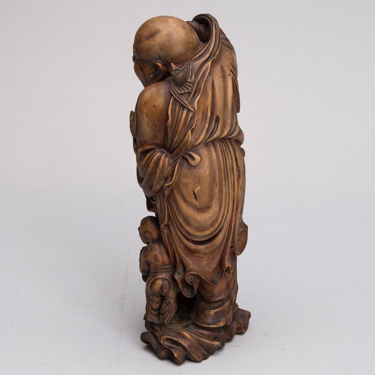 SKULPTUR, trä, Kina 1900-talets första hälft.