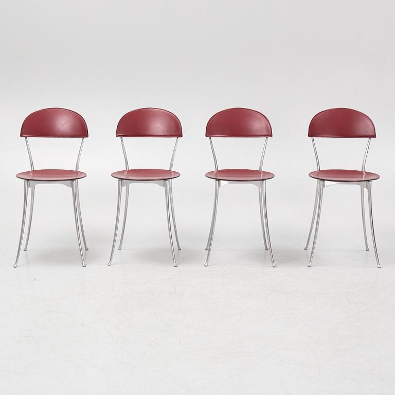 Enzo Mari, a set of four 'Tonietta' chairs, Zanotta.