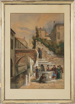 Fritz von Dardel, At the Well, Venice.