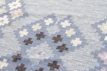 A flatweave by Åsa Åkerblom, signed ÅÅ, second half of the 20th century, 282 x 195 cm.