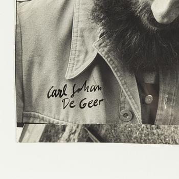 Carl Johan De Geer, photo/collage, signed.