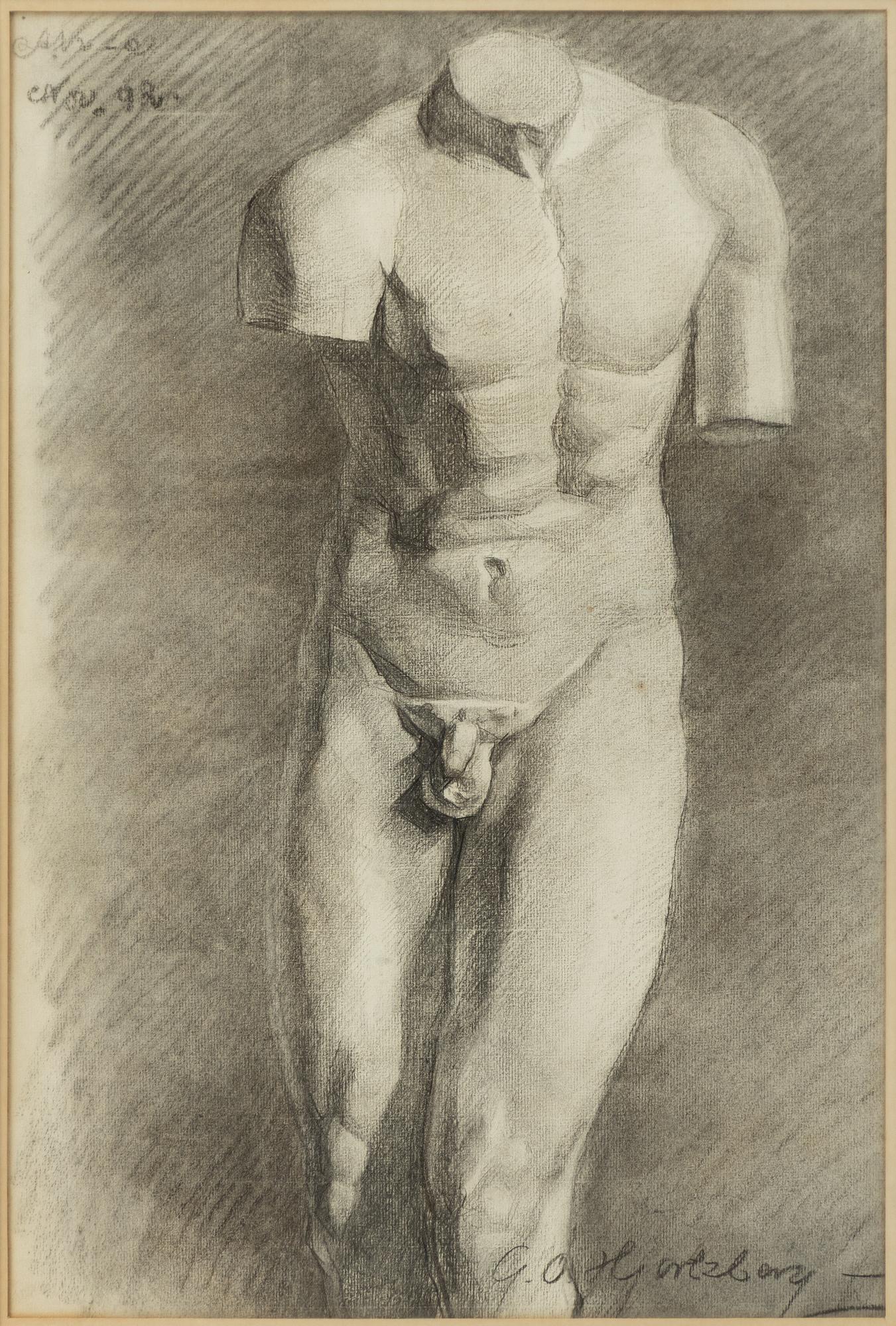 Olle Hjortzberg, Pencil study.