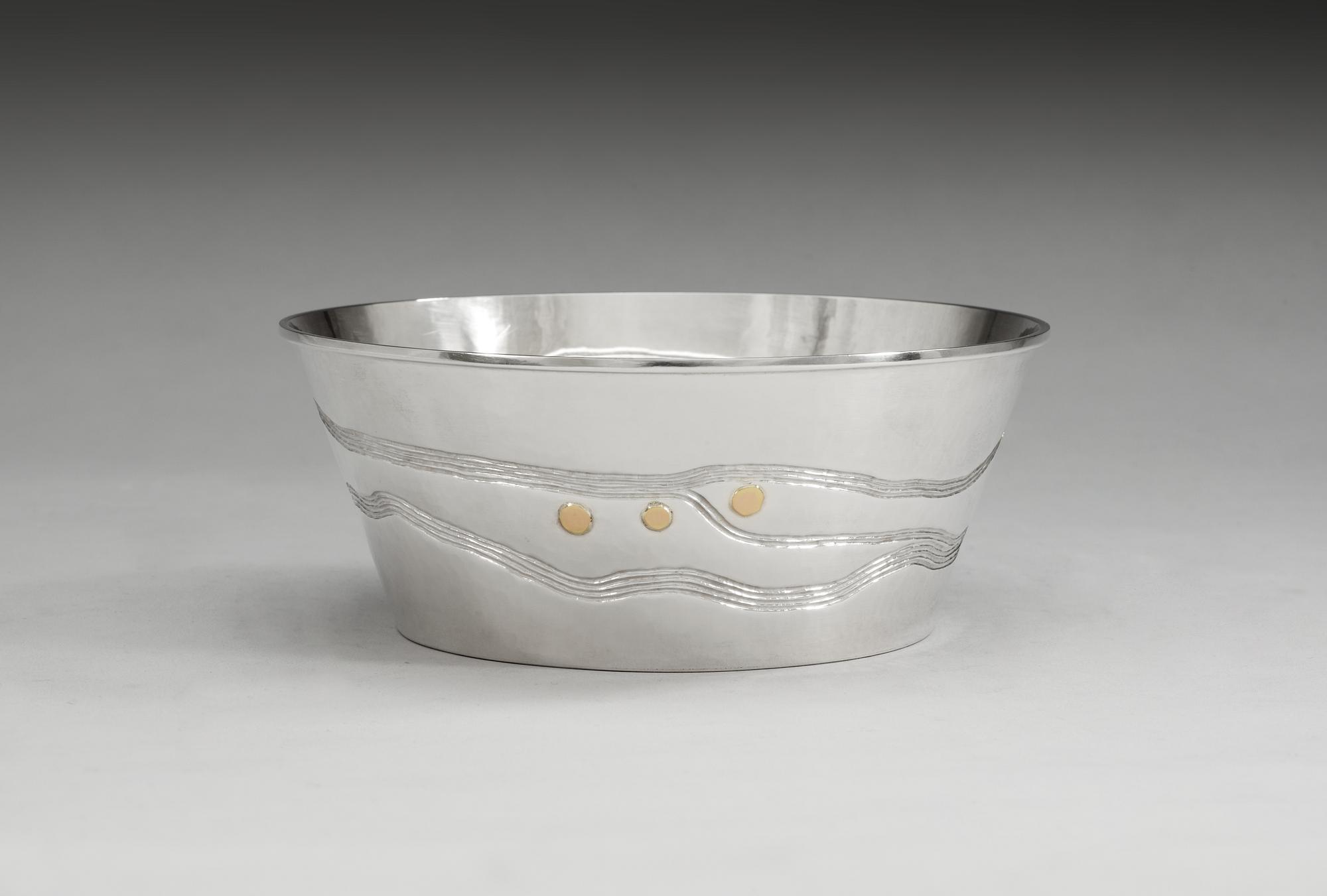 ROLF KARLSSON, skål, Grillby 1988, sterling,