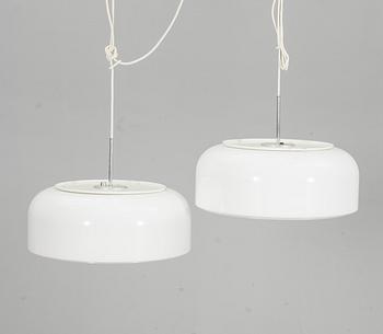 TAKLAMPOR, ett par, "Knubbling", Ateljé Lyktan, Åhus. 1900-talets andra hälft.