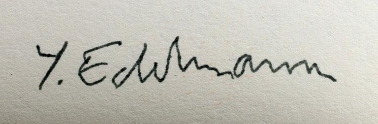 YRJÖ EDELMANN, color lithograph, signed.