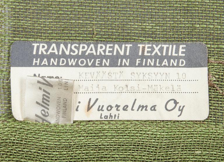 TRANSPARENT VÄVNAD, design Maija Kolsi-mäkelä.