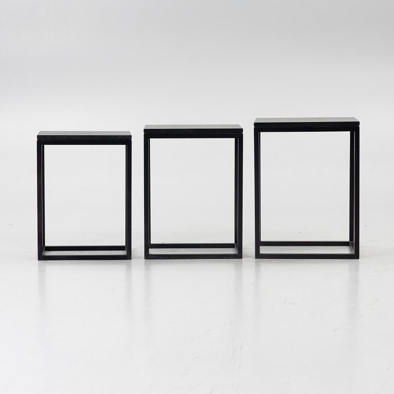 Ulla Christiansson, nesting tables, “Trio”, Karl Andersson och Söner, Huskvarna.