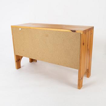 Christian Langeström, a pine mirror and dresser, Fröseke, Sweden, 1970's.