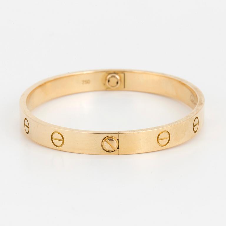 An 18K gold Cartier 'Love' bangle.