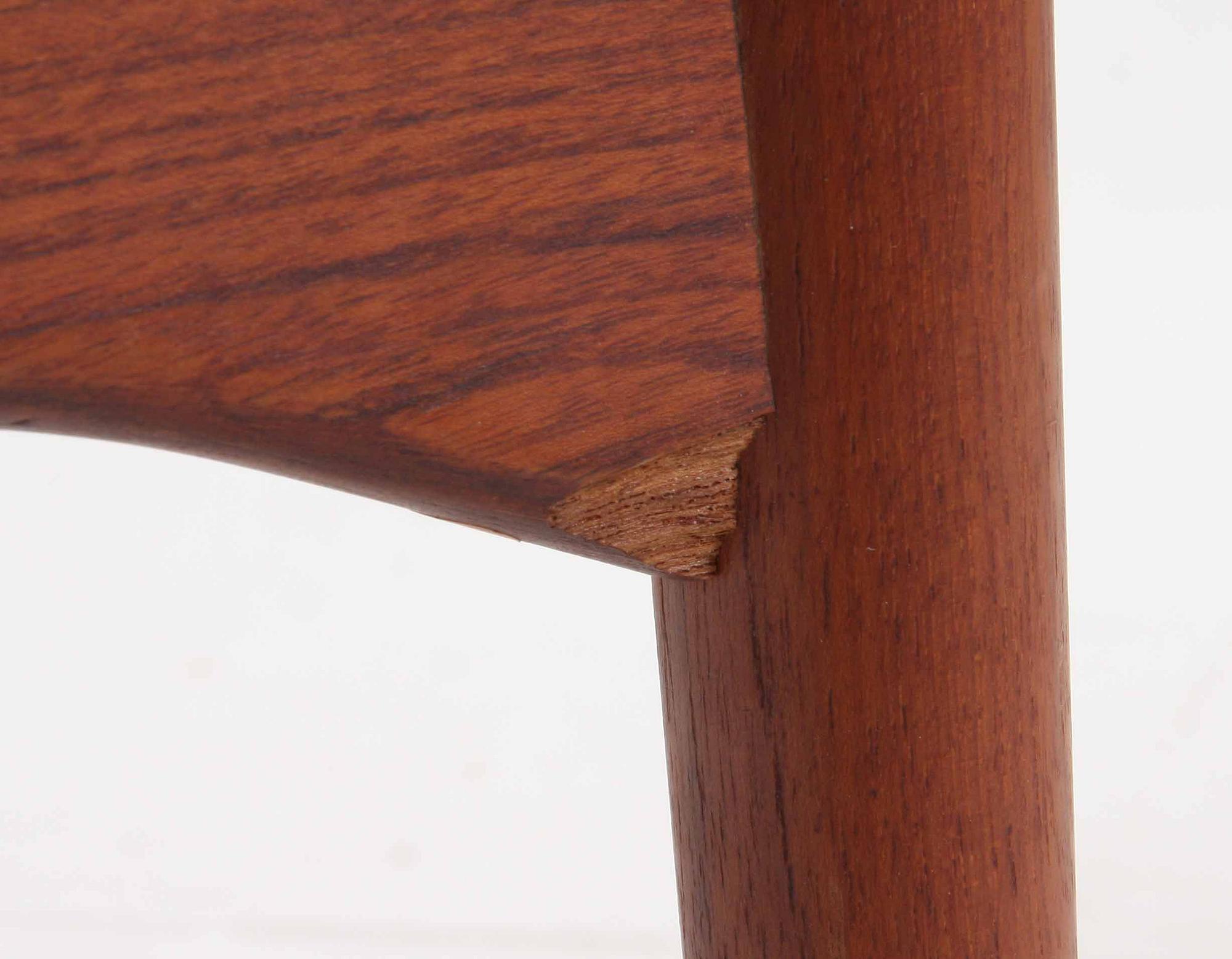 STOLAR, 4 st, teak, Ørum Møbelfabrik, Danmark, brännstmpl, 1950/1960-tal.