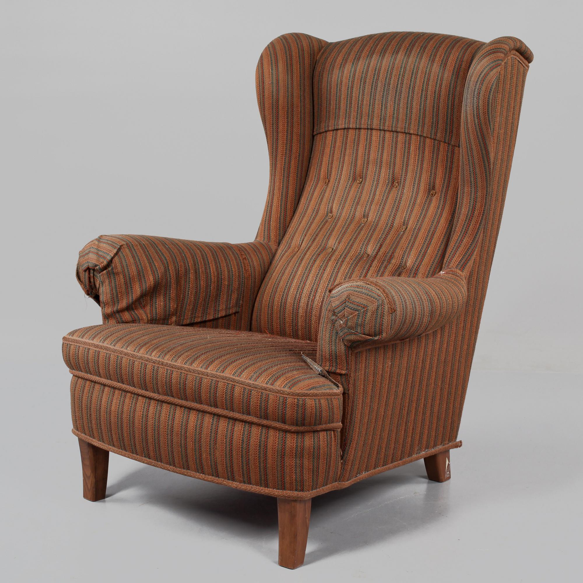 FÅTÖLJ, "Häggbom", Carl Malmsten, AB OH Sjögren, 1900-talets andra hälft.