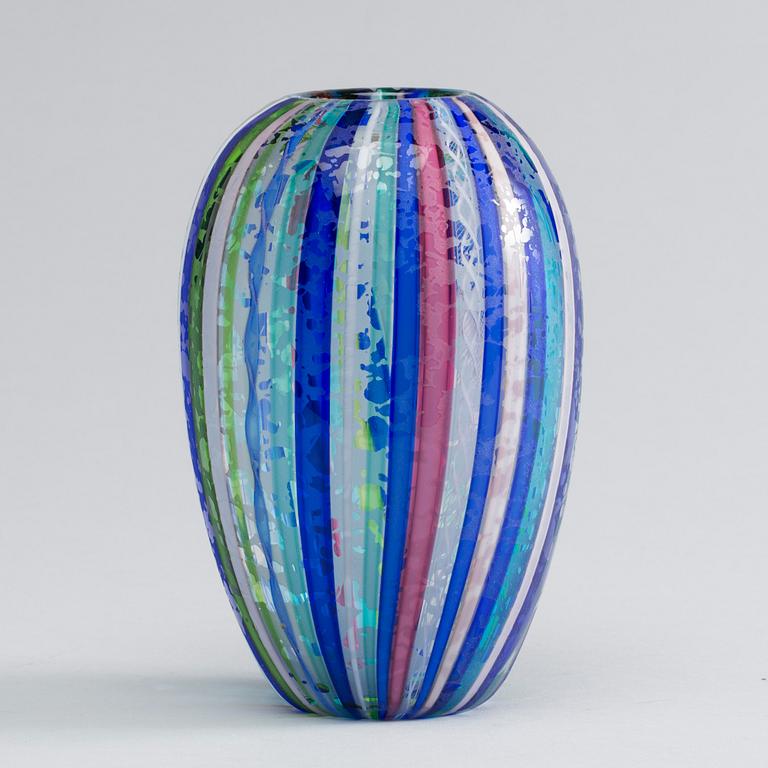 A GLAS VASE, Cenedese Italy late 20 th century.
