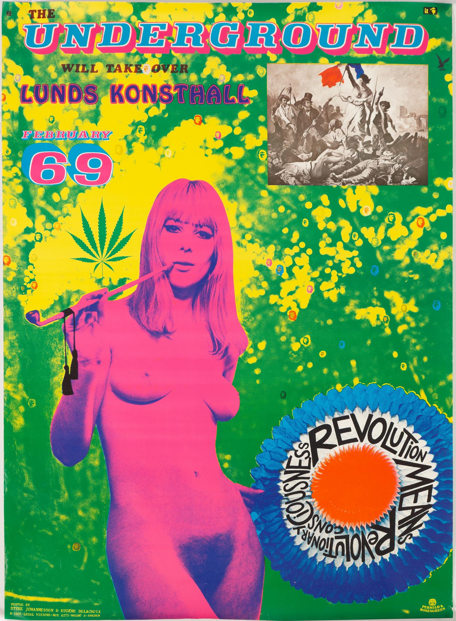 Sture Johannesson, "The Underground will take over Lunds Konsthall February 69".