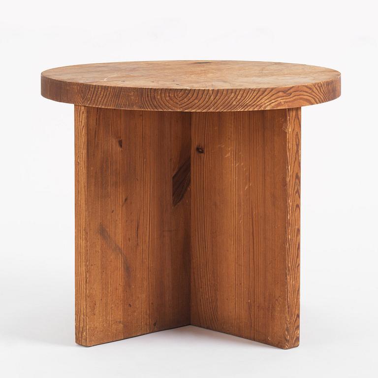 Axel Einar Hjorth, a stained pine "Lovö" table, Nordiska Kompaniet, Sweden, 1930s.
