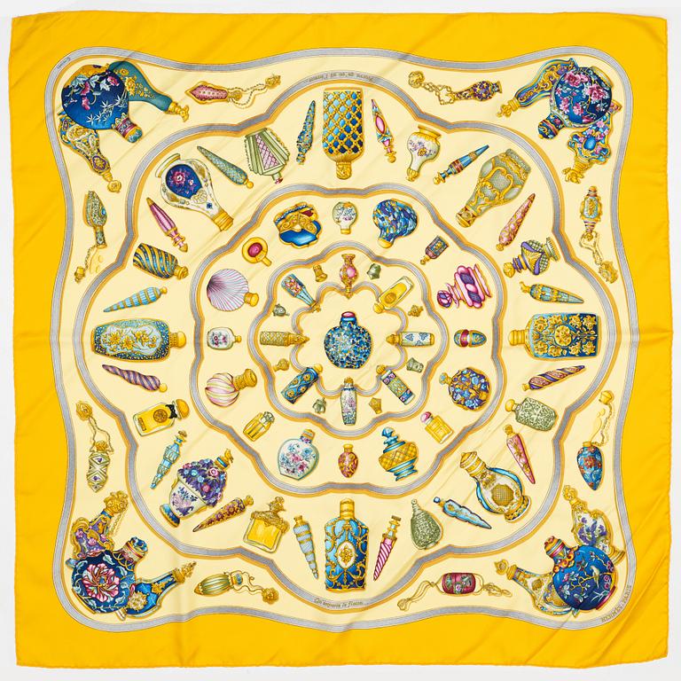 Hermès, scarf, "Qu'importe le flacon".