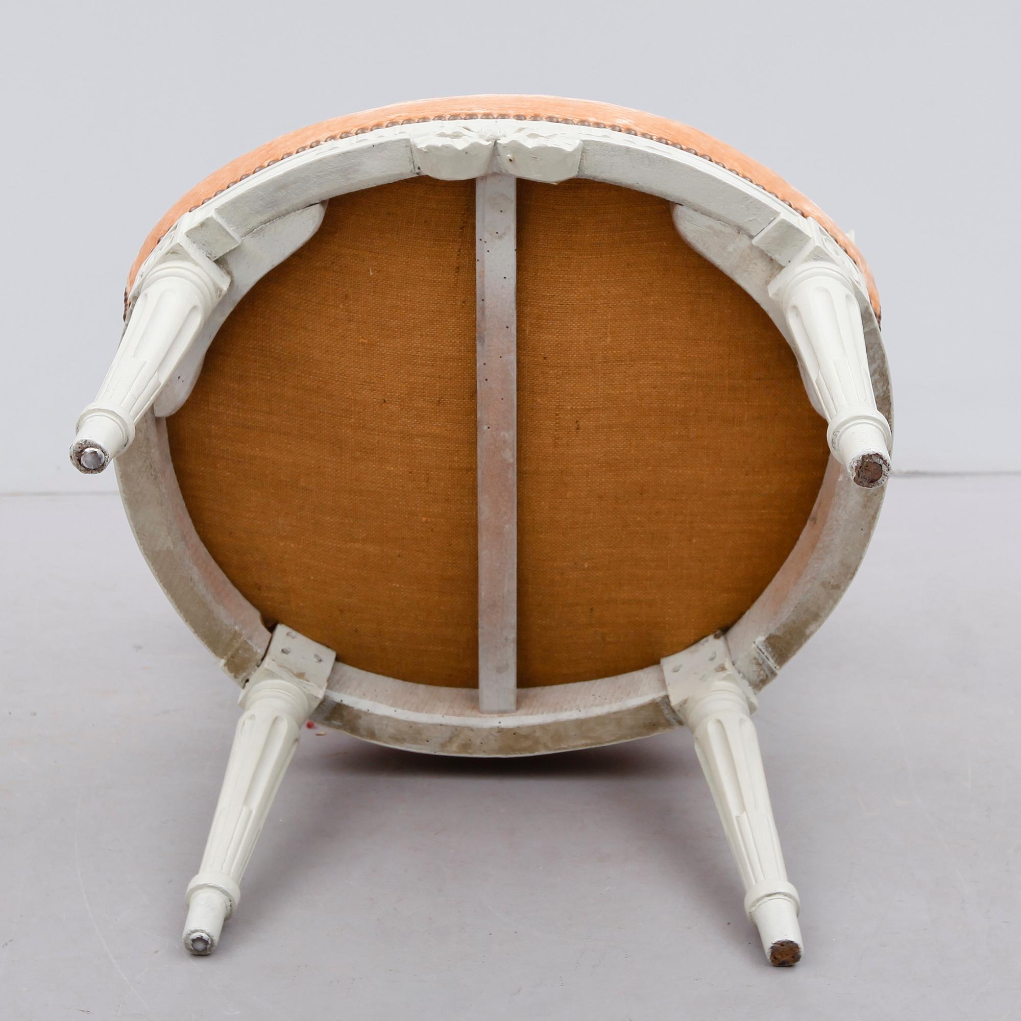 KARMSTOL, gustaviansk, 1700-tal.