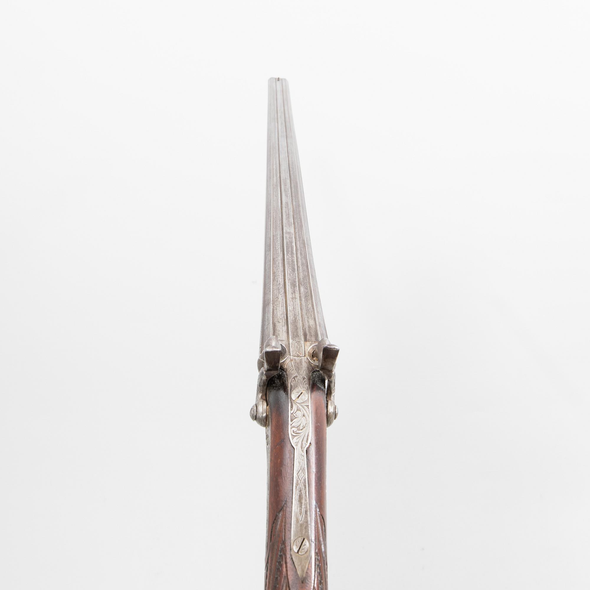 Hagelgevär slaglås, Damas Fin, Belgien, 1800-talets mitt / senare del.