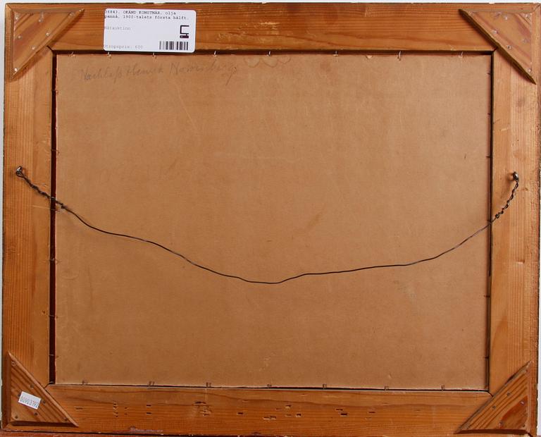 OKÄND KONSTNÄR, olja pannå, 1900-talets första hälft.