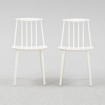 Folke Pålsson, a set of six model 'J77' chairs, Hay, Denmark.