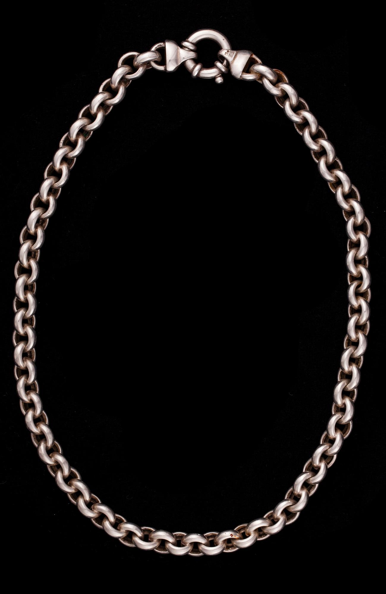 HALKEDJA och ARMKEDJA, silver, Kaunis Koru, 1990-tal. Vikt ca 80 g.