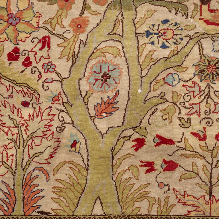 A rug, Old Silk Turkish, ca 180 x 117 cm.