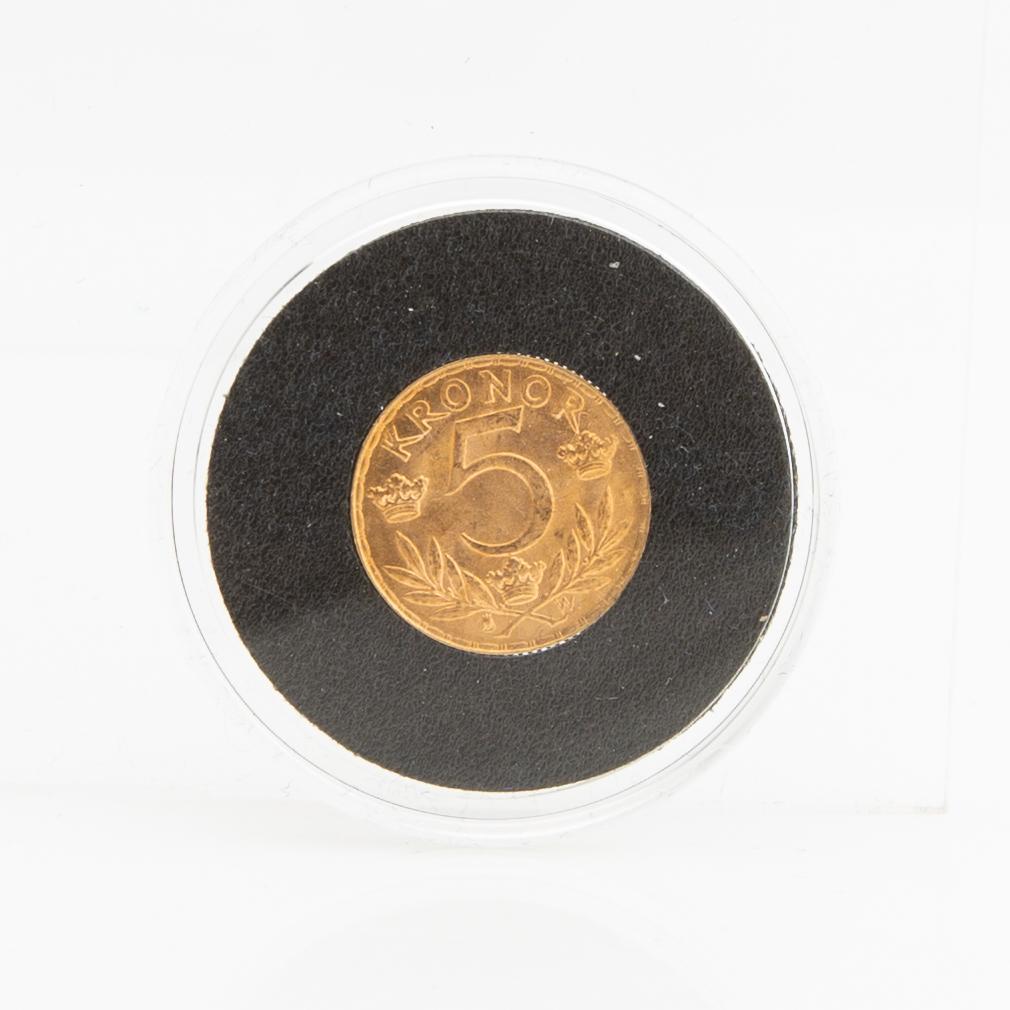 Guldmynt Sverige, Gustav V 5 kr, 1920.