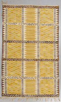 Marianne Richter, matto, "Josefina gul", flat weave, ca 267,5 x 165 cm, signed AB MMF MR.