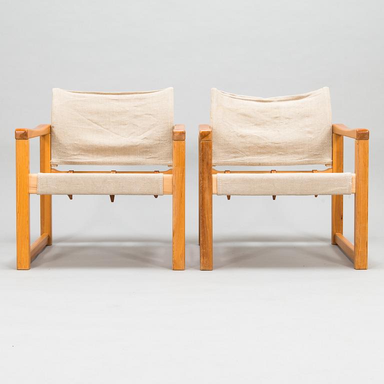 Karin Mobring, A pair of 1970's 'Diana' safari chairs for Ikea.