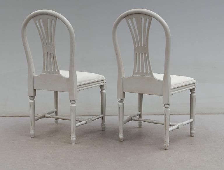 STOLAR, 12 st, gustaviansk stil, 1900-talets andra hälft.