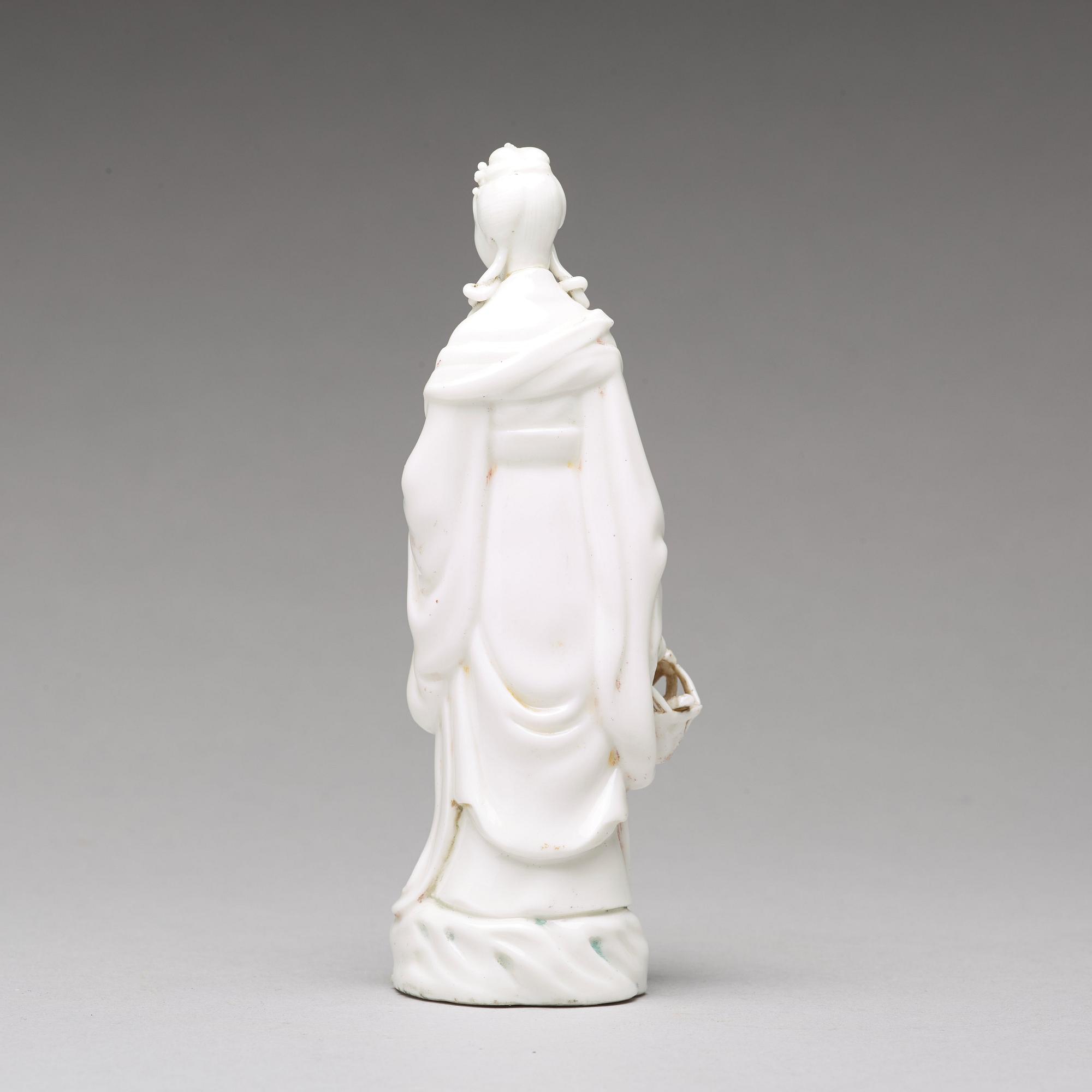 A blanc de chine figure of an elgeant lady, Samson, circa 1900.