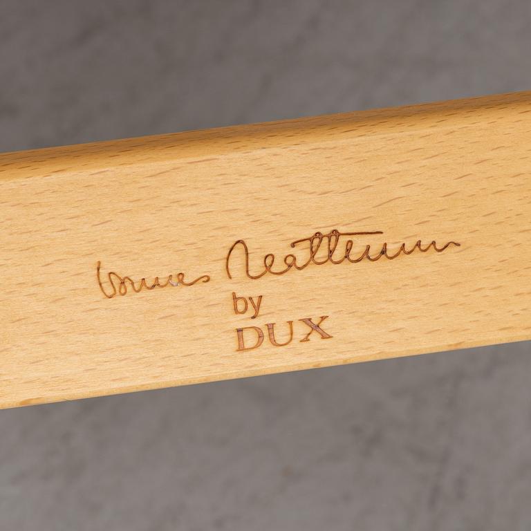Bruno Mathsson, a 'Pernilla' armchair and a stool, Dux.