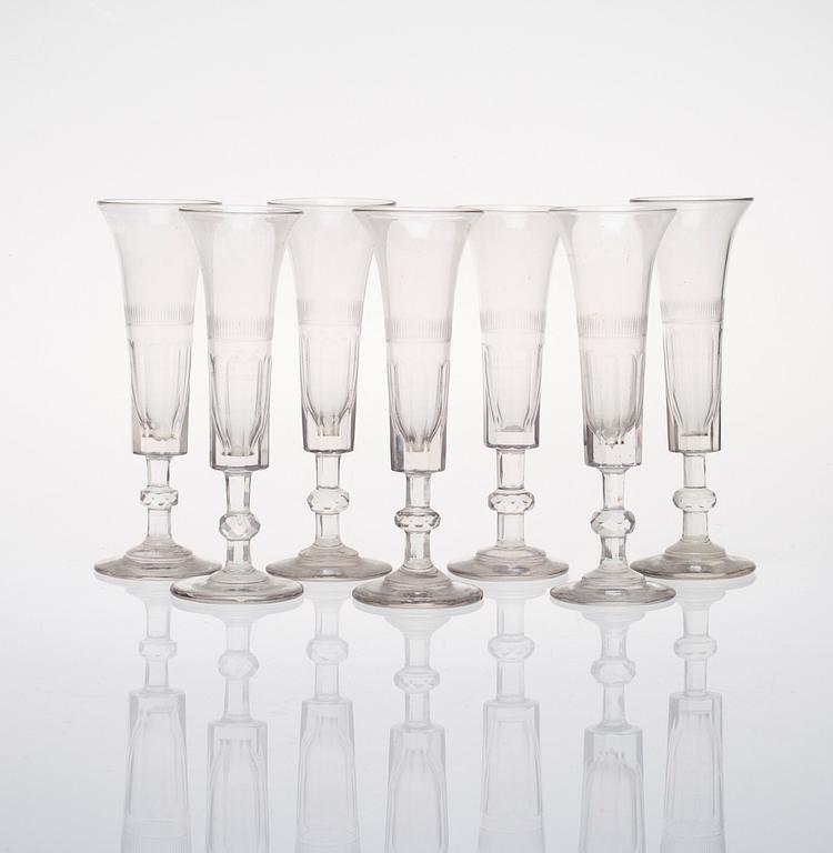 CHAMPAGNESTRUTAR, 7 st, empire, 1800-talets slut.