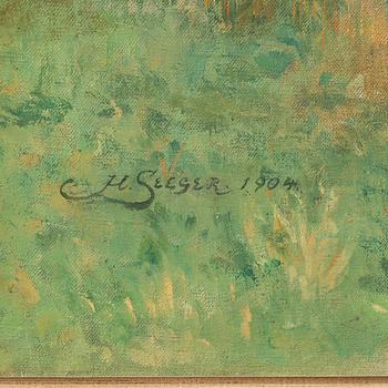 HERMANN SEEGER, olja på duk, signerad och daterad 1904.