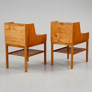 SÄNGBORD, ett par, 1950/60-tal.