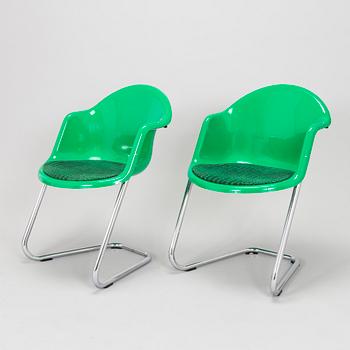 Yrjö Kukkapuro, stolar, 4 st, modell 419, Haimi 1970-tal.