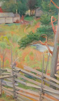 Albert Gebhard, The Farm Behind the Fence.