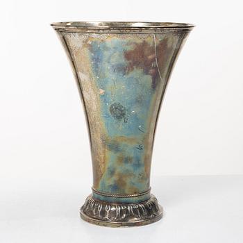 Carl Sandberg, bägare, silver, Ystad 1916.
