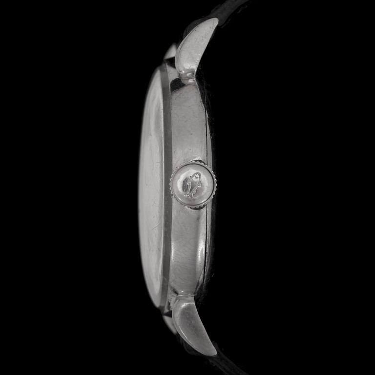 IWC, International Watch Company, Schaffhausen, Inca, herr, stål, Anti-magnet, 1950-tal.