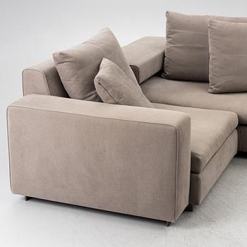 Hannes Wettstein, modulsoffa, 4 delar, "Turner", Molteni, Italien.