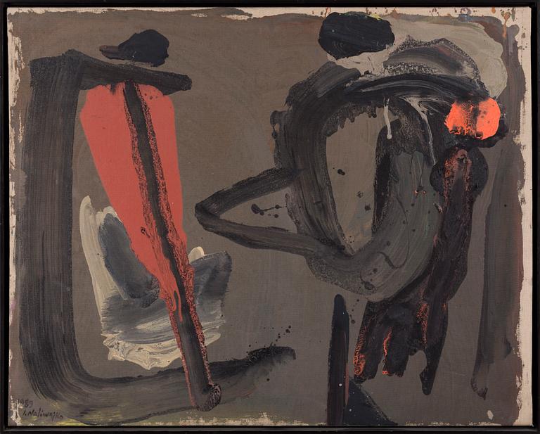 Jan Naliwajko,  olja på duk, signerad o daterad 1989.